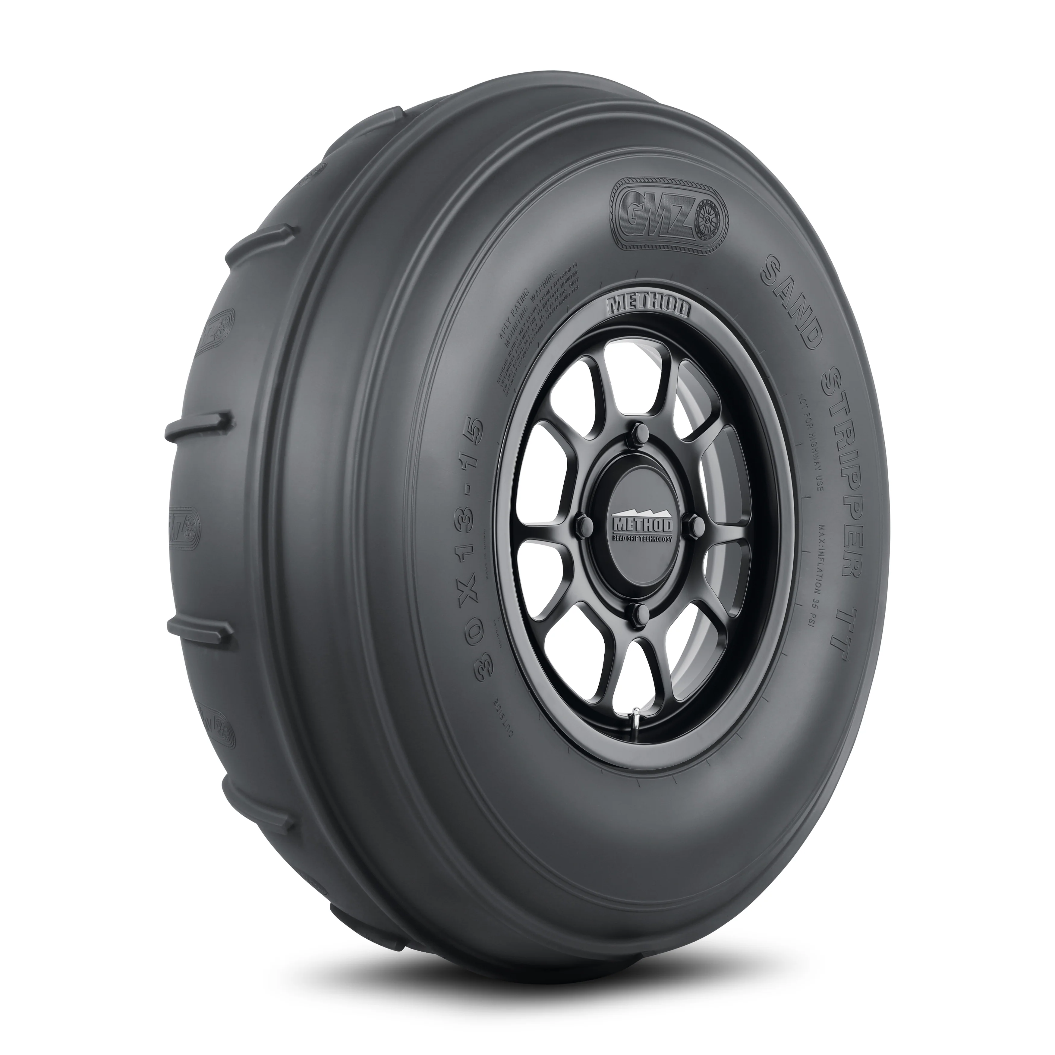 409 Bead Grip® | Matte Black + Sand Stripper Front TT XL 30