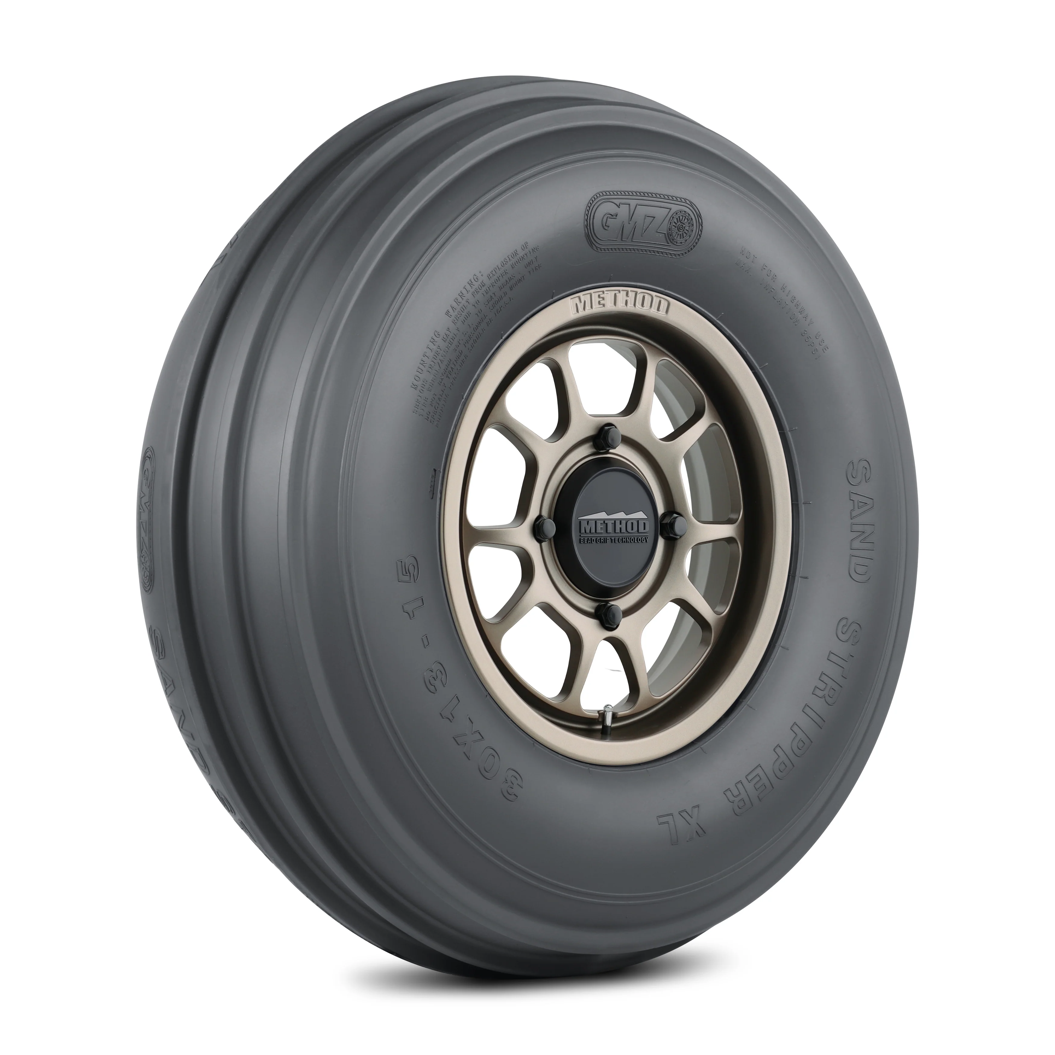 409 Bead Grip® | Steel Grey + Sand Stripper Front 30