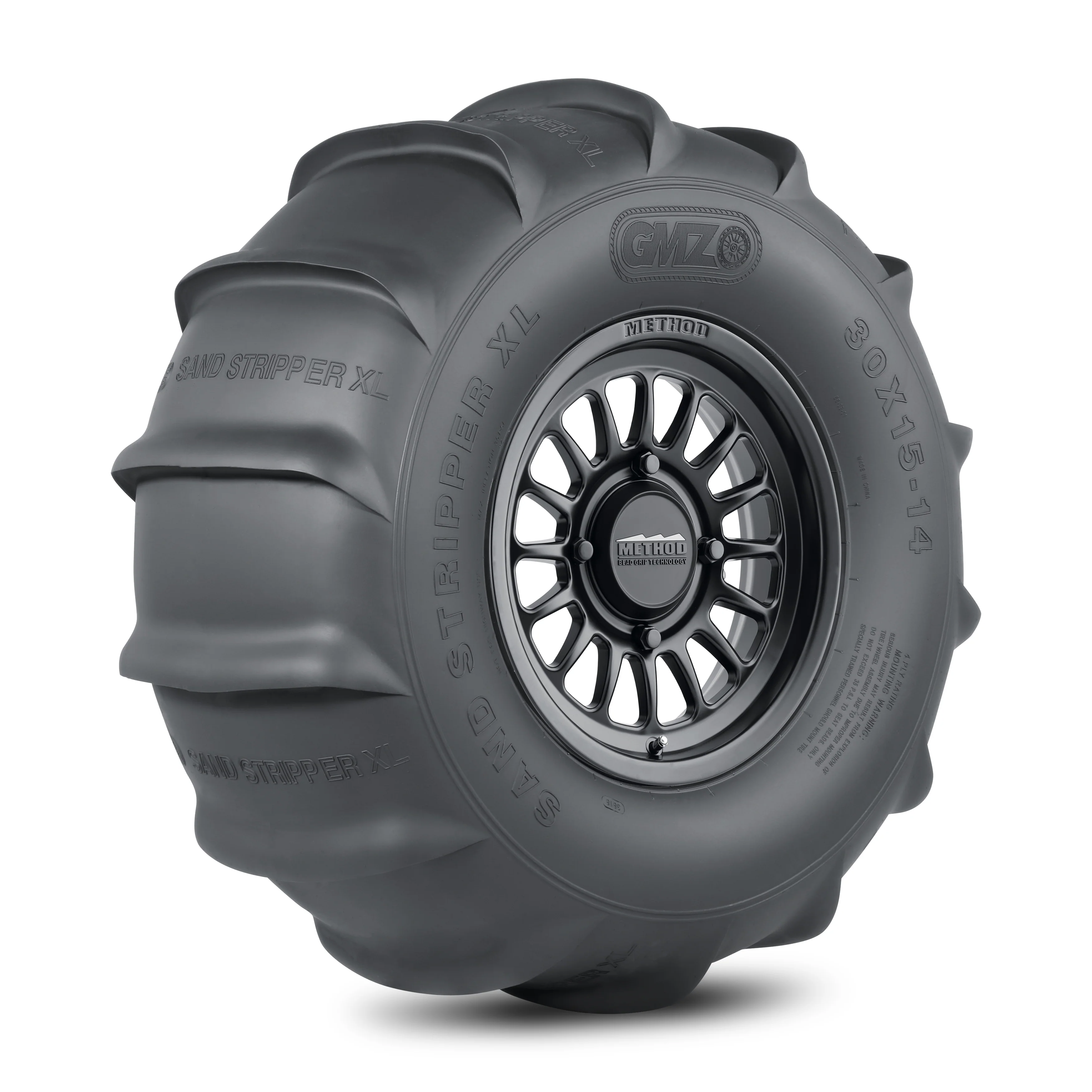 411 Bead Grip® | Matte Black + Sand Stripper Rear 14 XL 32