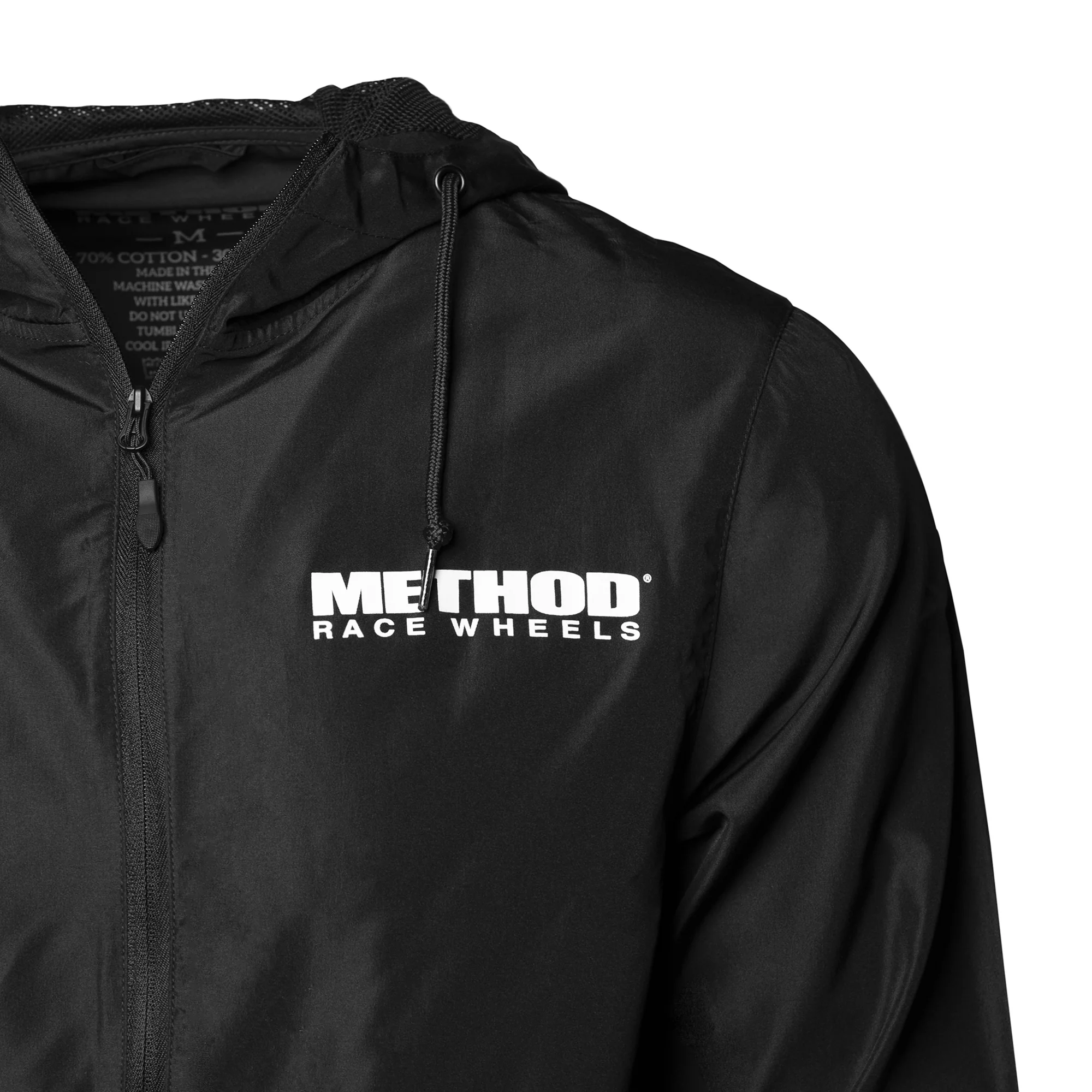 Method Brand Logo Windbreaker | Zip-Up | Black - Image 3