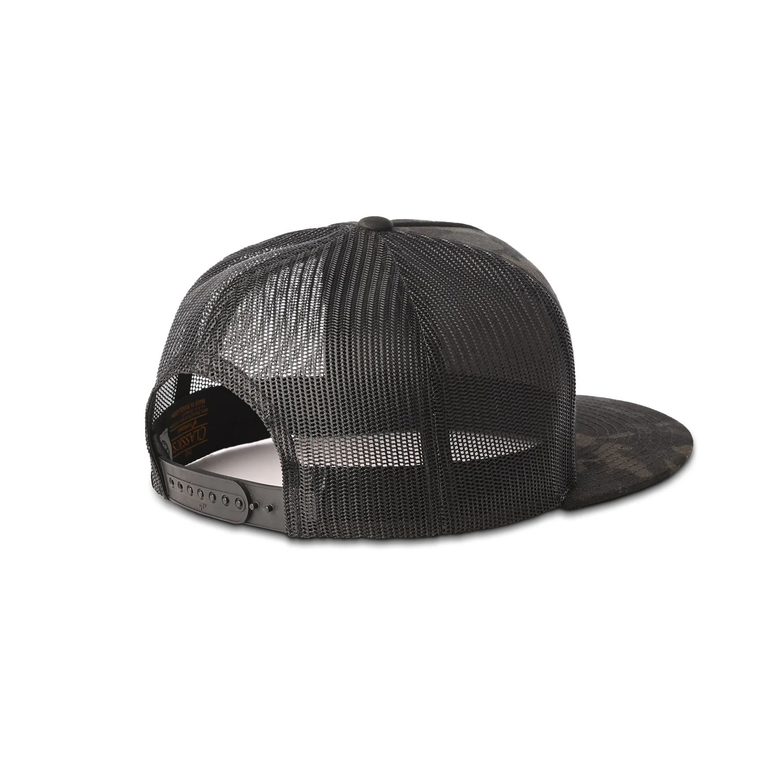 Method Flag Velcro Patch Flatbill Trucker | Snapback | Black Multicam - Image 4